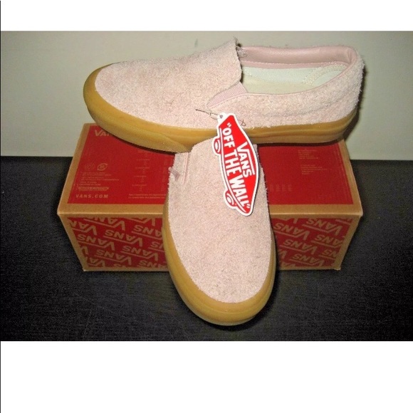 womens fuzzy vans